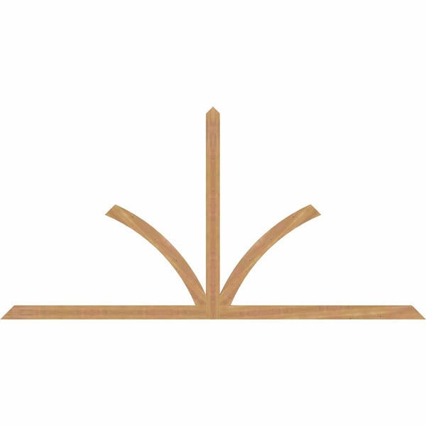 Ekena Millwork Richland Timber Gable Bracket, Western Red Cedar, 108"W x 54"H x 1 1/2"D x 3 1/2"F, 12/12 Pitch GBW108X54X0204RIC00SWR - main